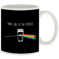 Mug blanc Dark side of the mousse (Guiton,Simon,Alcool,Humour)
