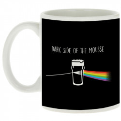 Mug blanc Dark side of the mousse (Guiton,Simon,Alcool,Humour)