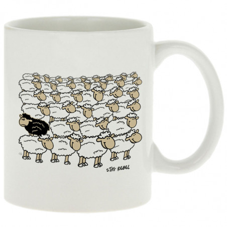 Mug "Stay Rebel Moutons"