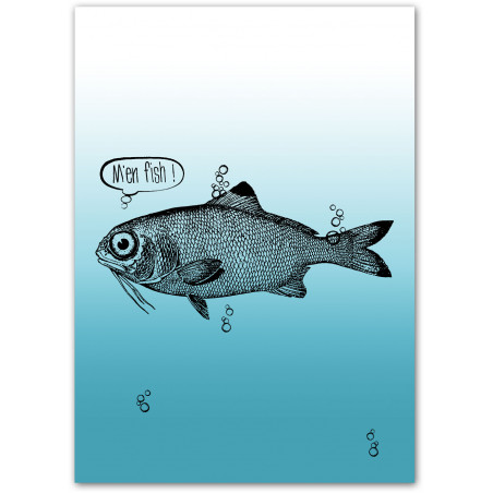 Affiche "M'en fish"