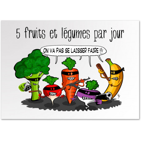 Affiche "5 fruits et...