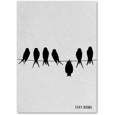 Affiche "Stay Rebel"