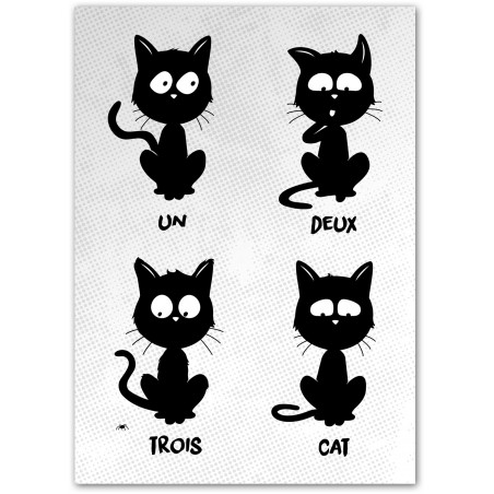 Affiche "Un deux trois cat"