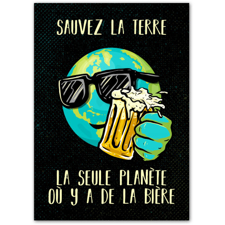 Affiche "Sauvez la terre...