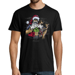 Tee-shirt homme noir Bière de Noël (Mélusine)