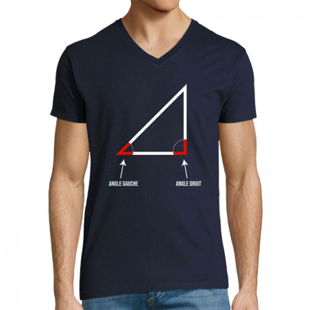 T-shirt homme col V "Angle...