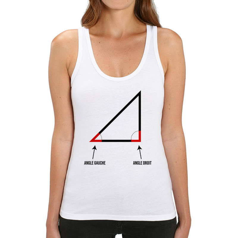 Débardeur femme coton bio blanc Angle droit (Gondrax,Humour,Devoirs de vacances)
