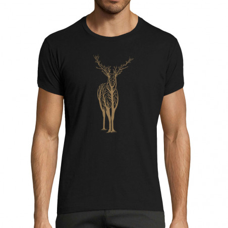 t-shirt homme fit "Deer Trees"