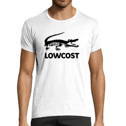 T-shirt homme fit blanc Lowcost (Mattdez,Humour)
