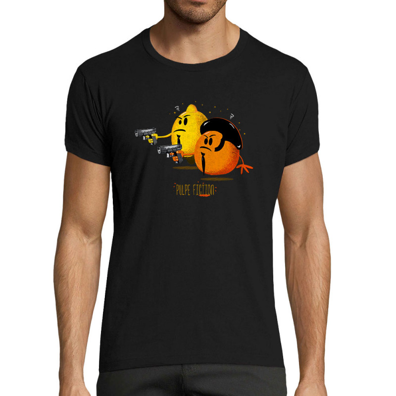 T-shirt homme fit noir Pulpe Fiction (Gondrax,Fruits & Légumes,Films/Séries)