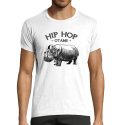 T-shirt homme fit blanc Hip Hop Otame (Gondrax,Animaux,Humour,Les Bébêtes)