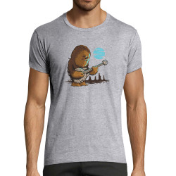 T-shirt homme fit gris chiné Chewbacca Blues (Le Duc,Films/Séries,Star Wars)