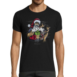 T-shirt homme fit noir Bière de Noël (Mélusine)