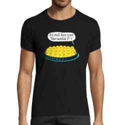 T-shirt homme fit noir Ça veut dire quoi thermostat 7 (Ted Boundy,Animaux,Humour,Fruits & Légumes)
