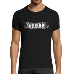 T-shirt homme fit noir Wire Lettering (Diabolik)