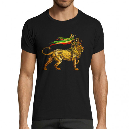 T-shirt homme fit "Rasta Lion"