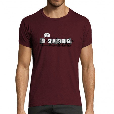T-shirt homme fit "Azerty"