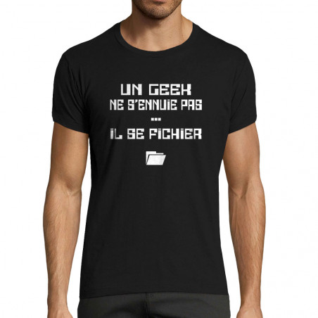 t-shirt homme fit "Un Geek...