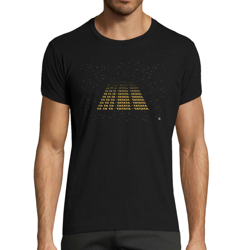T-shirt homme fit noir Tatata Tatata Tatata (Trabe,Humour,Films/Séries,Star Wars)