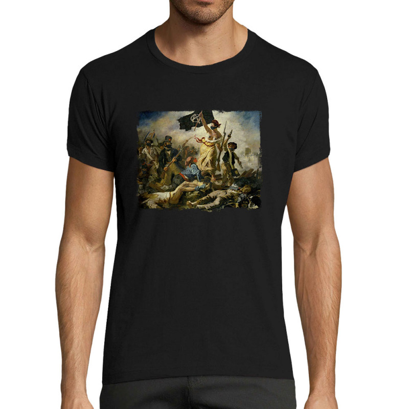 T-shirt homme fit noir Viva la revolution (Gondrax,Humour,Slogans engagés)