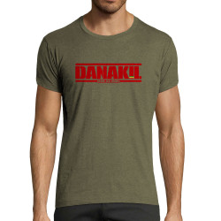 T-shirt homme fit kaki chiné Danakil - Entre les lignes (Danakil)