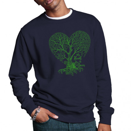 Sweat homme col rond "Green...