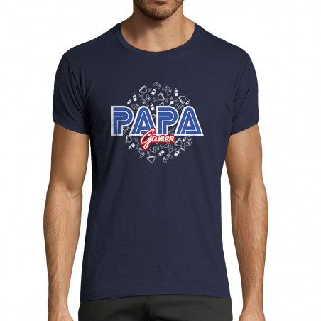 t-shirt homme fit "Papa Gamer"