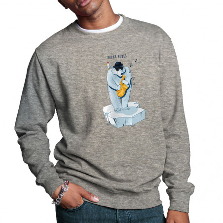 Sweat homme col rond "Polar...