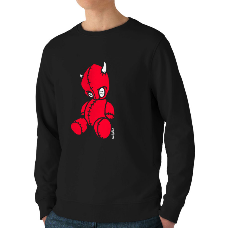 Sweat homme bio col rond noir Diabolik - Puppet (Diabolik)