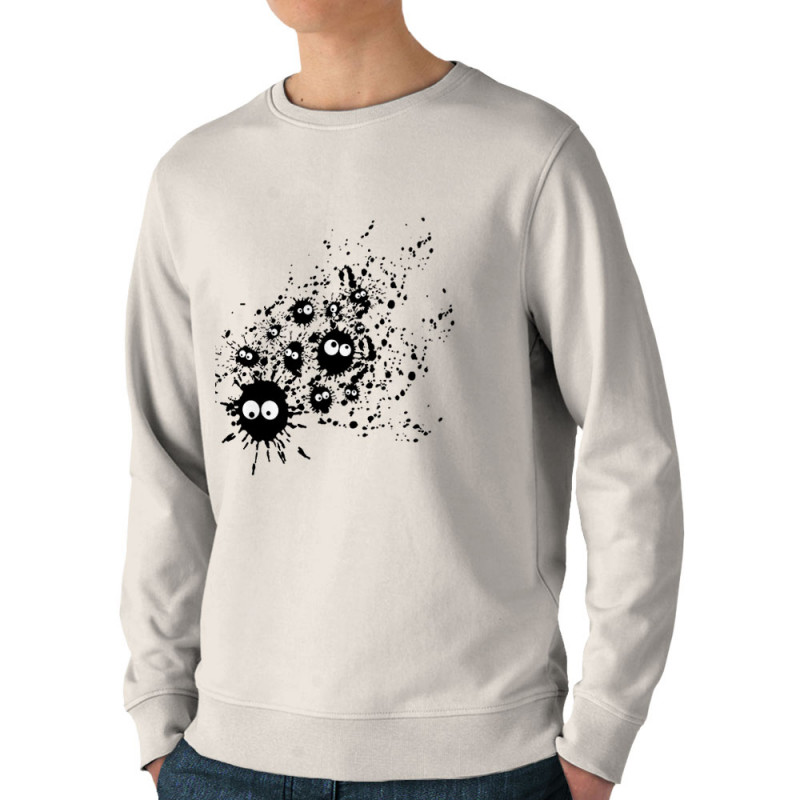 Sweat homme bio col rond naturel Les Taches (Fourre-tout,Humour)