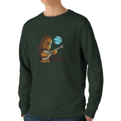 Sweat homme bio col rond vert foncé Chewbacca Blues (Le Duc,Films/Séries,Star Wars)