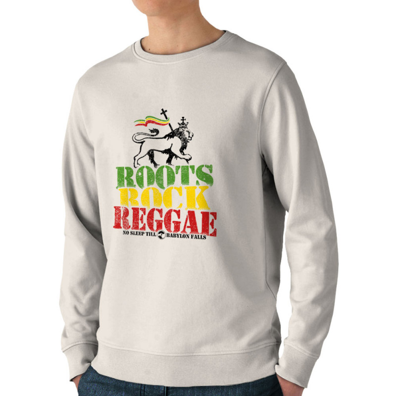 Sweat homme bio col rond naturel Roots Rock Reggae (Gondrax,Reggae)