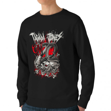 Sweat homme bio col rond noir Tagada Jones - 20 ans (Tagada Jones)