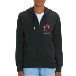 Sweat femme zippé à capuche coton bio noir None Shall Pass (Le Duc,Films/Séries)
