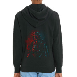 Sweat femme zippé à capuche coton bio noir Dark Vador (Le Duc,Films/Séries,Star Wars)