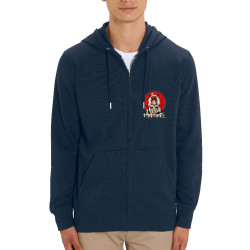 Sweat homme zippé à capuche coton bio bleu marine Forest Spirits (Le Duc,Films/Séries,Manga Kawaï japan)