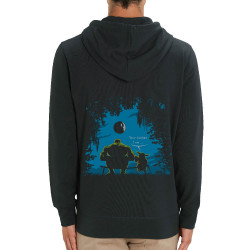 Sweat homme zippé à capuche coton bio noir Hulk Father (Trabe,Humour,Films/Séries,Star Wars)