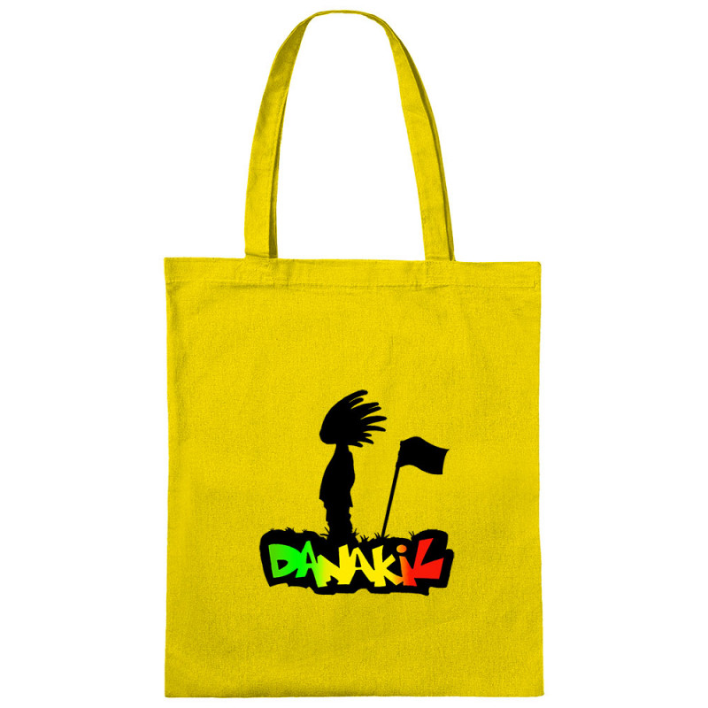 Sac shopping en toile jaune Danakil - Silhouette Flag (Danakil,Reggae)