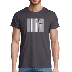 T-shirt homme coton bio gris souris Coucou (Gondrax,Animaux,Humour)