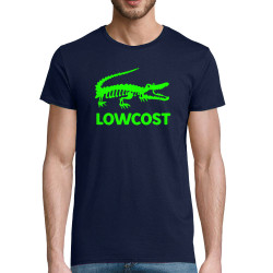 T-shirt homme coton bio bleu marine Lowcost (Mattdez,Humour)