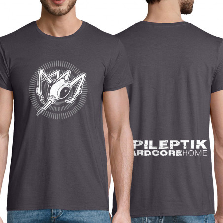 T-shirt homme coton bio gris souris Epileptik - Circle Hardcore (Epileptik)