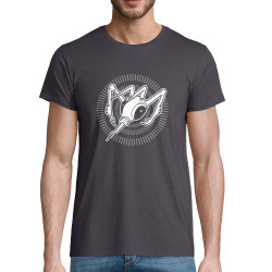 T-shirt homme coton bio gris souris Epileptik - Circle Hardcore (Epileptik)