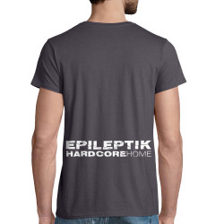 T-shirt homme coton bio gris souris Epileptik - Circle Hardcore (Epileptik)