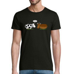 T-shirt homme coton bio noir Viking (Gondrax,Animaux,Humour)