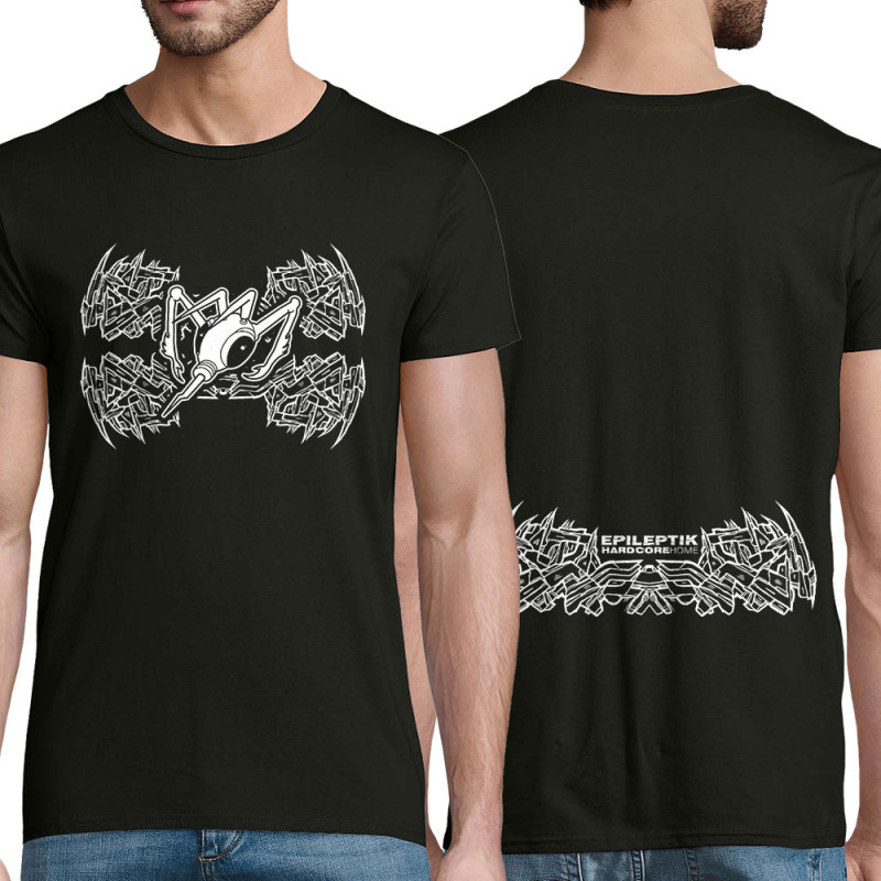 T-shirt homme coton bio noir Epileptik - Spikes (Epileptik)