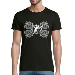 T-shirt homme coton bio noir Epileptik - Spikes (Epileptik)