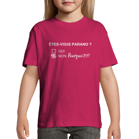 Tee-shirt enfant "Parano"