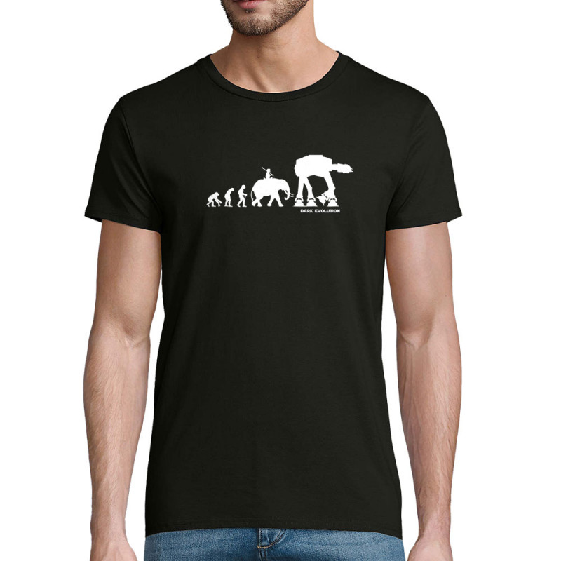 T-shirt homme coton bio noir Dark Evolution (Gondrax,Films/Séries,Evolution,Star Wars)