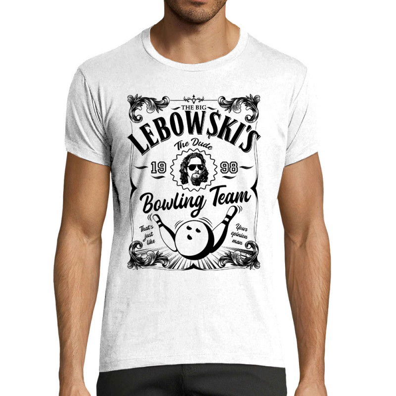 T-shirt homme fit blanc Big Lebowski (Films/Séries)