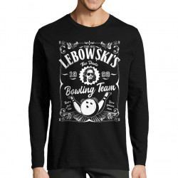 T-shirt homme manches longues noir Big Lebowski (Films/Séries)
